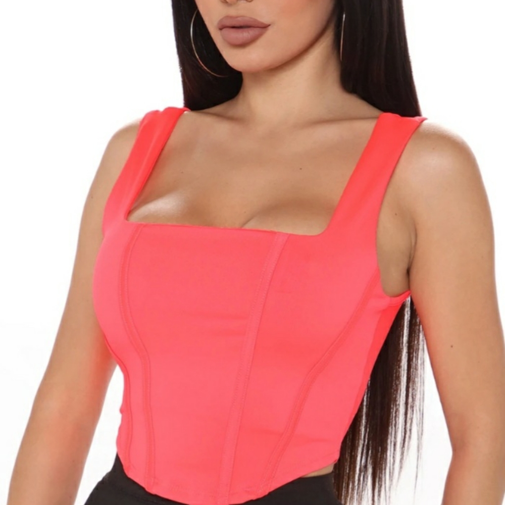 Fashion Nova Neon Won't Take The Blame Crop Top Size XL NWT